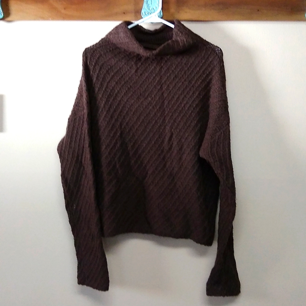 Prologue sweater, medium, brown, very warm